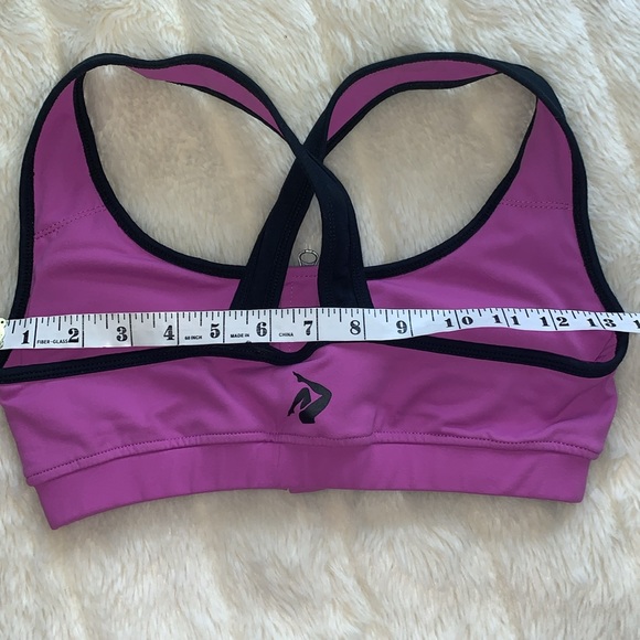Vintage 90's zippered sports bra athletic bra top S - Picture 12 of 12